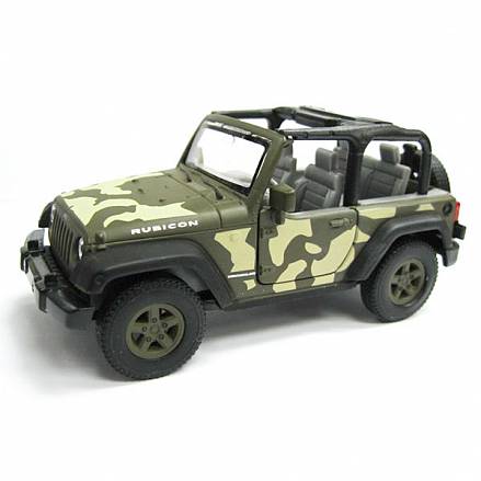 Игровая модель военной машины Jeep Wrangler Rubicon - 1:34-39 